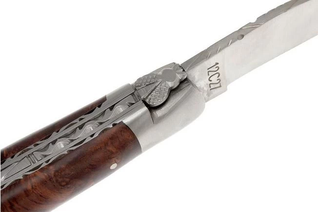 Laguiole En Aubrac 12cm Double Plates, Palissander Hand-filed, L0712LPI-FSB1 - Image 4