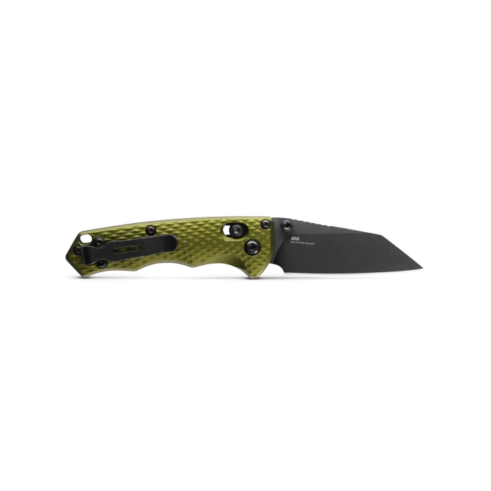 Benchmade Full Immunity Black CPM-M4 Steel Woodland Green Aluminium Handle Folder Knife - 290BK-2 - Image 4