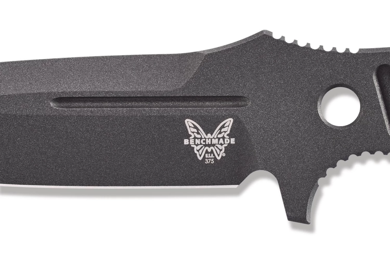Benchmade ADAMAS CPM-CruWear® Steel Black Fixed Blade Knife, PIM Sheath - 375BK-1 - Image 8
