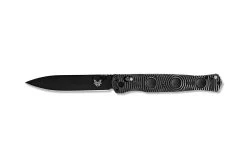 Benchmade Thompson SOCP Black D2 Steel Black Handle Folder Knife - 391BK