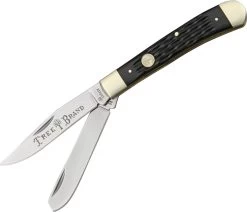 Boker Traditional Series Trapper Jigged Black Bone Folding Knife 110733