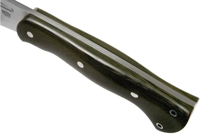 Bark River JX5 Vengeful 1 CPM 3V Green Canvas Micarta Machete - Image 5