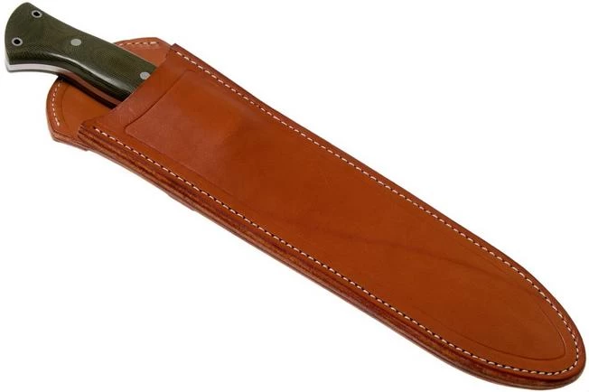 Bark River JX5 Vengeful 1 CPM 3V Green Canvas Micarta Machete - Image 6