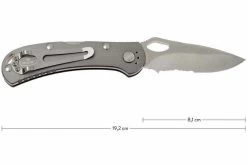 Buck 722 Spitfire 0722GYX1-B Plain Edge/serrated, Grey