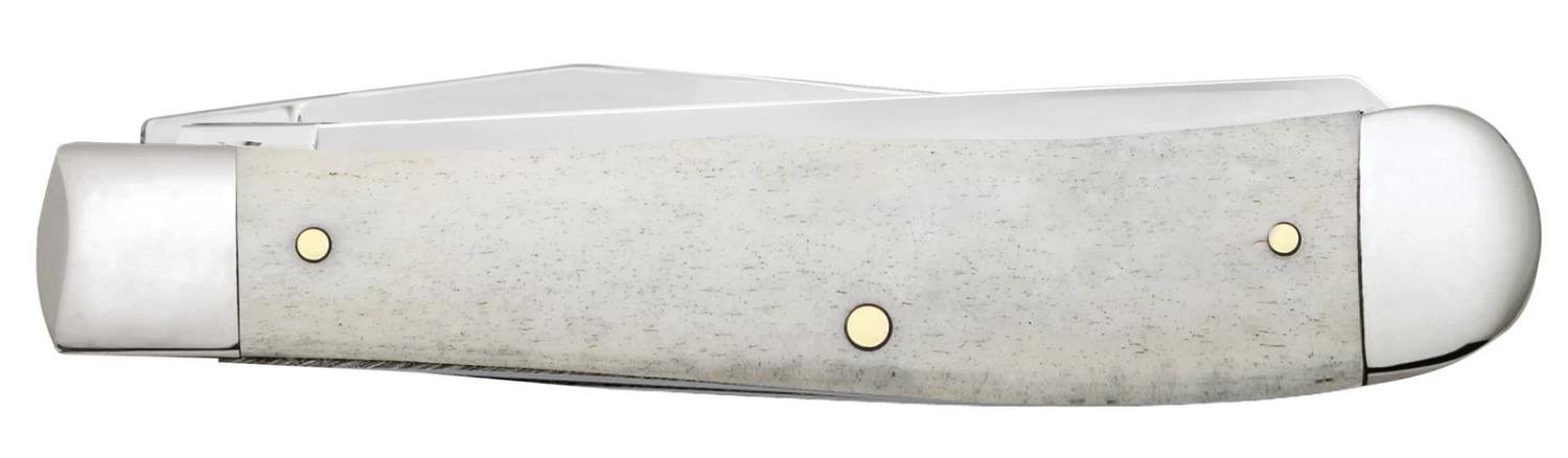 Case Psalm 23 Smooth Natural Bone (SS) Trapper Folder Knife #08795