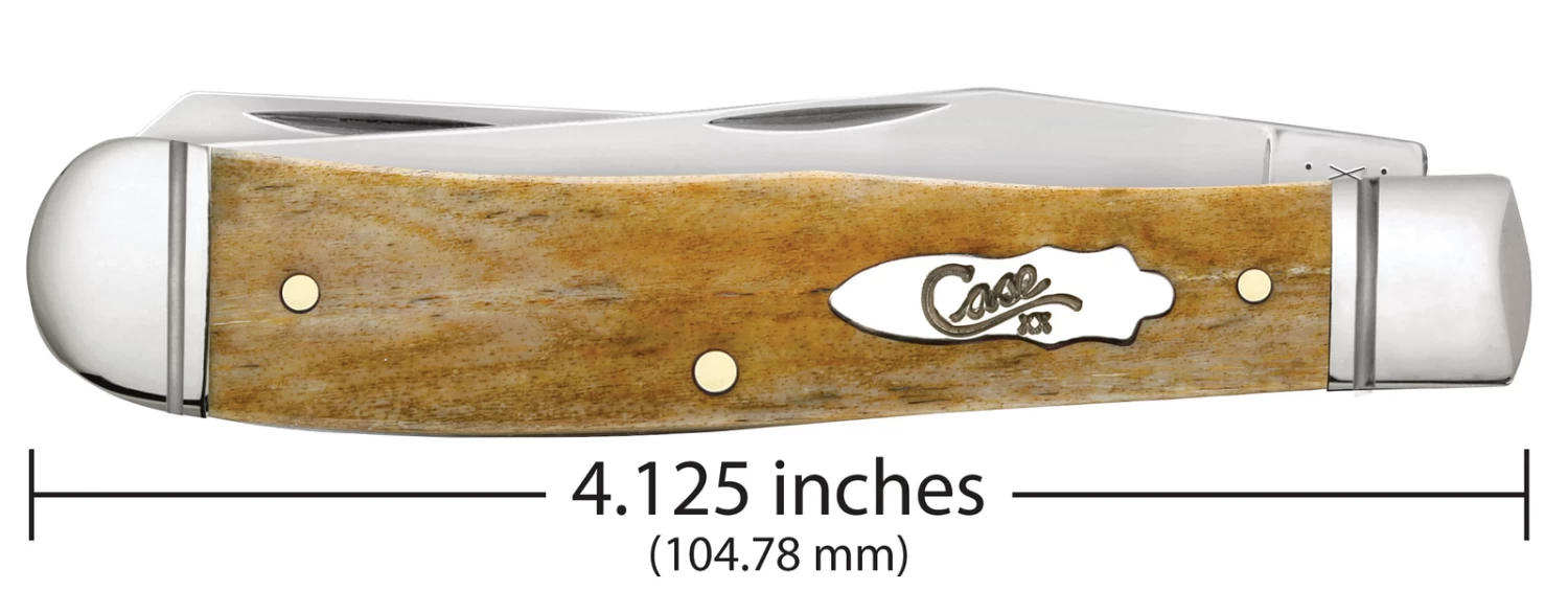 Case Smooth Antique Bone (SS) Large Trapper Folder Knife #58182 - Image 4