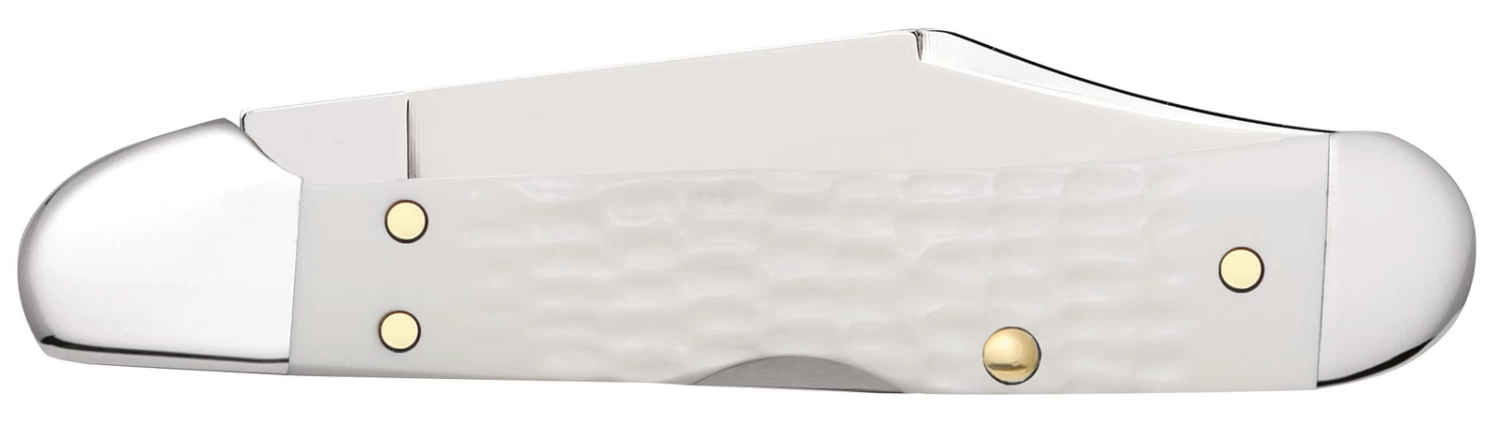 Case Sparxx Standard Jig White Synthetic (SS) Mini Copperlock Folder Knife #60185 - Image 2
