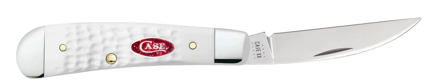 Case Sparxx Standard Jig White Synthetic (SS) Sway Back Folder Knife #60192 - Image 3