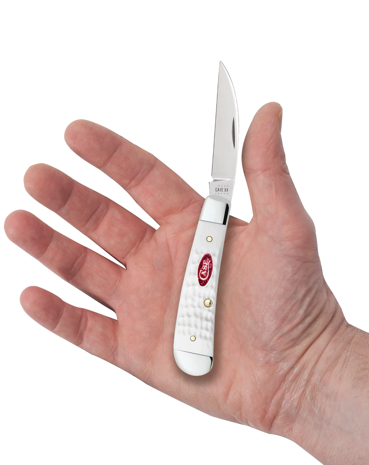 Case Sparxx Standard Jig White Synthetic (SS) Sway Back Folder Knife #60192 - Image 4