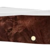 Case Smooth Brown Maple Burl Wood (SS) Large Trapper Folder Knife #64060