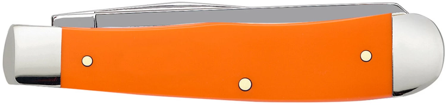 Case Orange Synthetic (SS) Large Trapper Folder Knife #80500 - Image 2