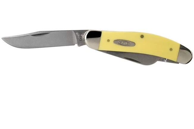 Case Medium Sowbelly Yellow Synthetic 30118, TB3339 CV Pocket Knife - Image 3