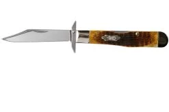 Case Cheetah Antique Bone, Rogers Corn Cob Jig, 52836, 6111 1/2L SS Pocket Knife