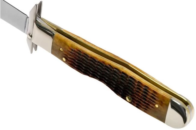Case Cheetah Antique Bone, Rogers Corn Cob Jig, 52836, 6111 1/2L SS Pocket Knife - Image 5