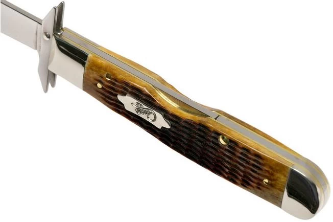 Case Cheetah Antique Bone, Rogers Corn Cob Jig, 52836, 6111 1/2L SS Pocket Knife - Image 6