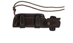 Cudeman MT-5 Walnut Bohler N-695 Steel Survival Fixed Blade Knife, Leather Sheath - 120-G