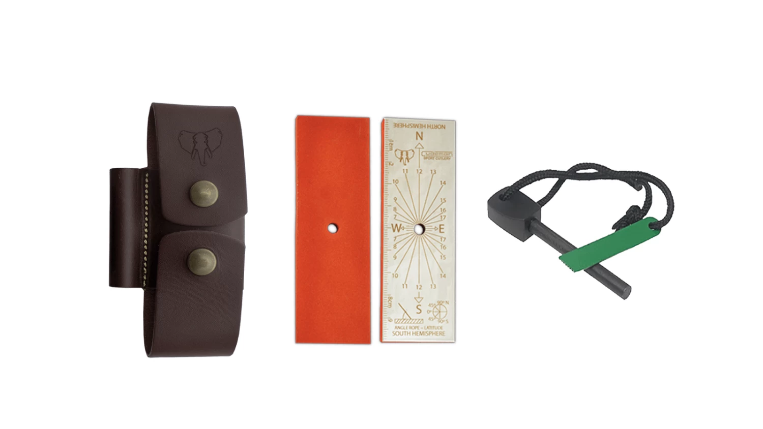 Cudeman Olive Wood Bohler N-690Co Steel Survival Fixed Blade Knife, Leather Sheath - 158-LC - Image 2