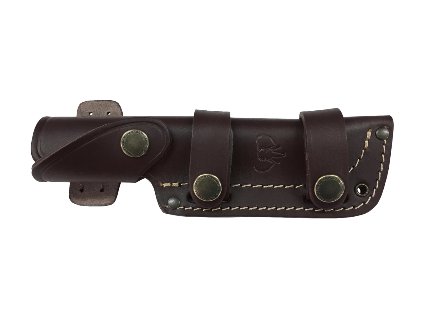 Cudeman Olive Wood Bohler N-690Co Steel Survival Fixed Blade Knife, Leather Sheath - 158-LC