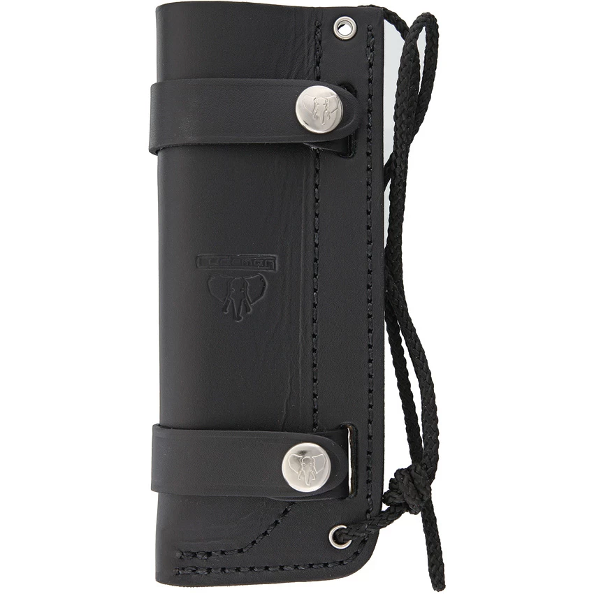 Cudeman Mod FAB Black Micarta Bohler N-695 Steel Survival Fixed Blade Knife, Leather Sheath - 298-M