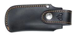 Cudeman MT-4 Orange G10 Bohler N690CO Steel Survival Folding Blade Knife, Leather Sheath - 384-J