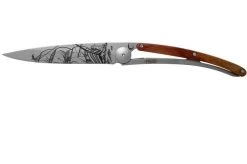Deejo Tattoo 37g, Coral Wood, Corsair 1CB000063 Pocket Knife