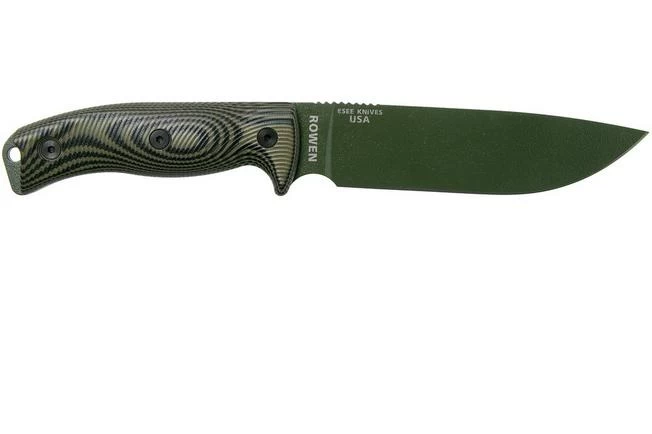 ESEE Model 6 OD Green Blade 3D OD Green-Black G10 Survival Knife 6POD-003 Black Sheath + Clip Plate - Image 2
