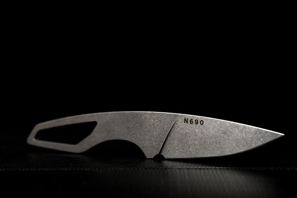 Mikov List Stonewash Böhler N690 Steel Fixed Blade Knife, Kydex Sheath - 725-B-18 - Image 2