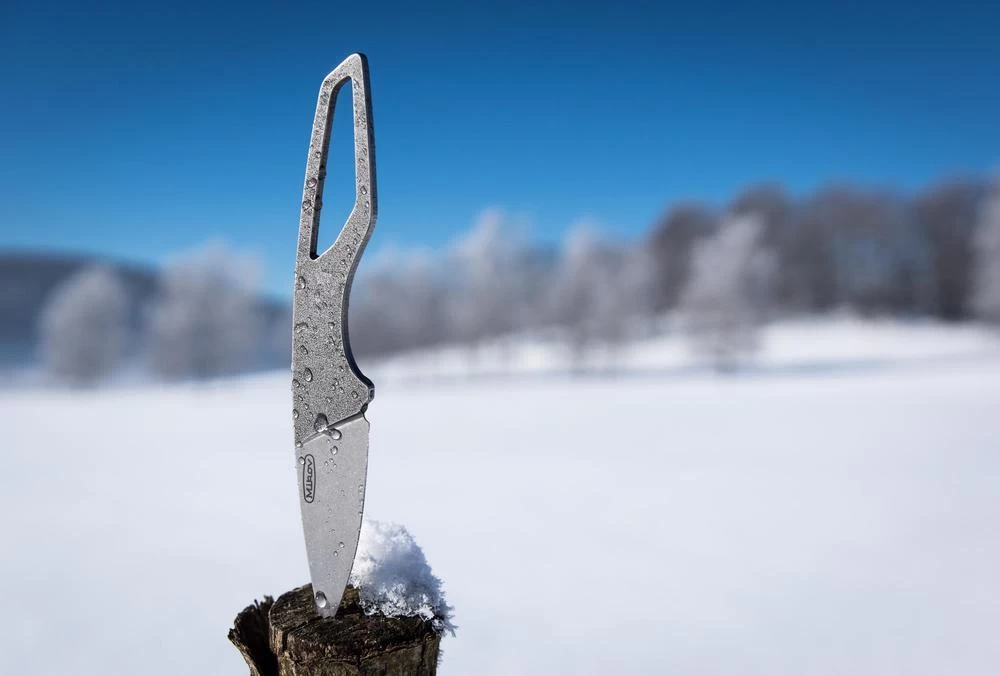 Mikov List Stonewash Böhler N690 Steel Fixed Blade Knife, Kydex Sheath - 725-B-18 - Image 4