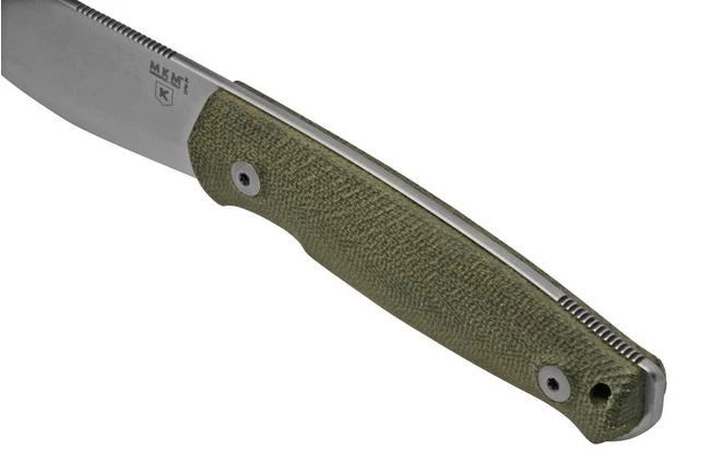 MKM Normar CPM 3V Green Micarta, Knivesandtools Exclusive, Bushcraft Knife - Image 4