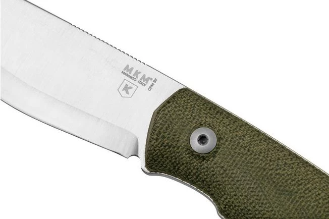 MKM Normar CPM 3V Green Micarta, Knivesandtools Exclusive, Bushcraft Knife - Image 6