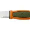 Morakniv Mora Eldris Hunting 14237 Green Orange, Neck Knife For Hunting, Includes Sheath And Belt Loop