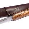 Nieto Viking Olive Wood Hunting Fixed Blade Knife, Leather Sheath - 11000